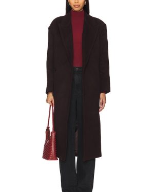 Bardot Classic Oversized Coat in Wine. Size S/M.