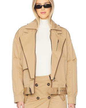 Bardot Kavi Oversized Jacket in Tan. Size S, XL.