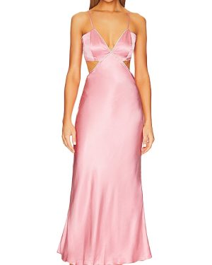 Bardot Rome Diamonte Slip Dress in Blush. Size 10, 8.