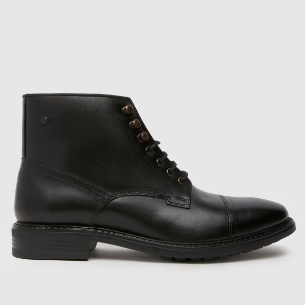 Base London Duke Lace-Up Boots in Black