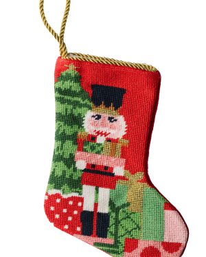 Bauble Stockings - Set-of-Two Classic Nutcracker Stockings - Red - Moda Operandi