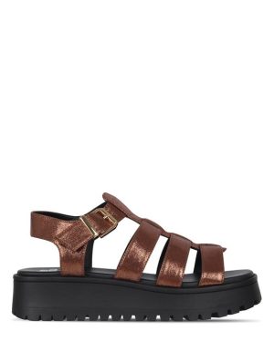 Be You Gladiator Sandal - Metallics