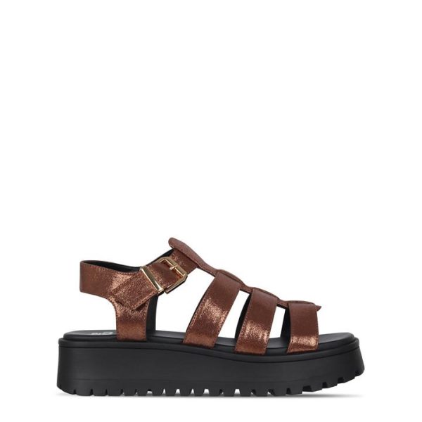 Be You Gladiator Sandal - Metallics