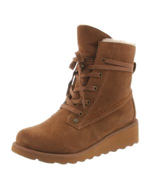 Bearpaw Krista - Womens Wedge Boot - 2025w Hickory - 6 Wide