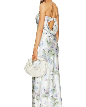 Bec + Bridge Moondance Strapless Dress in Blue. Size 14/XL, 6/XS, 8/S.