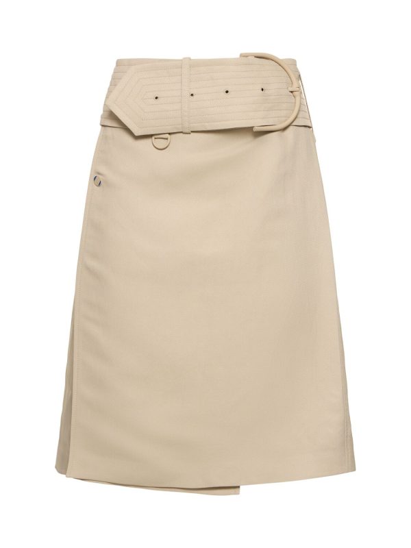 Belted Midi Skirt