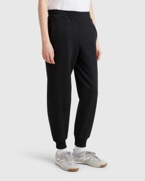 Benetton, Pure Cotton Joggers, size XXS, Black, Women