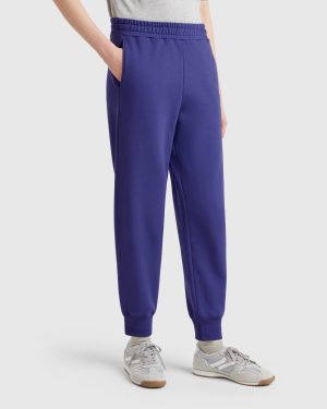 Benetton, Pure Cotton Joggers, size XXS, Blue, Women