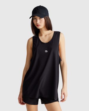 Benetton, Super Stretch Tank Top, size S, Black, Women