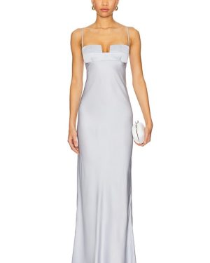 Bevza Square Bra Dress in Blue. Size M.