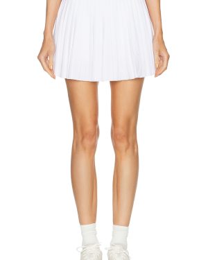 Beyond Yoga If You Pleats Mini Skirt in True White - White. Size L (also in M, S, XS).