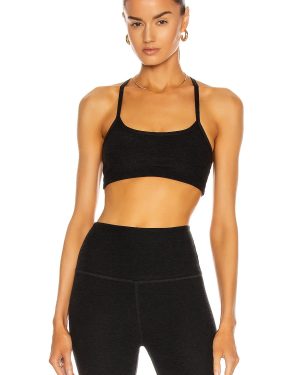 Beyond Yoga Spacedye Slim Racerback Bra in Darkest Night - Black. Size XS (also in ).