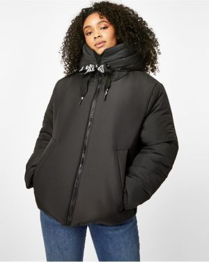 Biba Active Crop Padded Jacket - Black