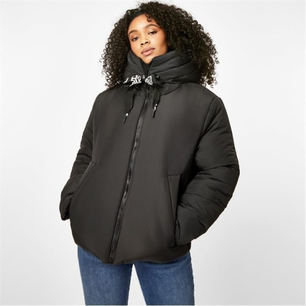 Biba Active Crop Padded Jacket - Black