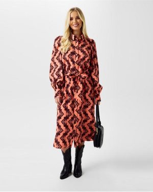 Biba Biba Archive Shirt Dress - Red