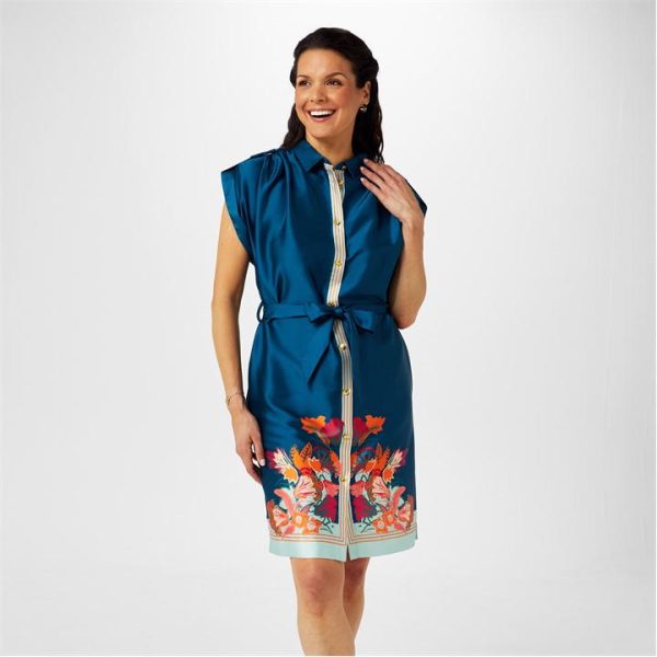 Biba Biba Border Print Tunic Dress - Multi