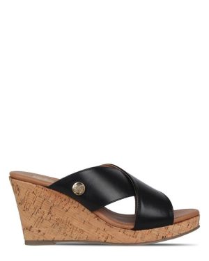 Biba Biba Cork Wedge - Black