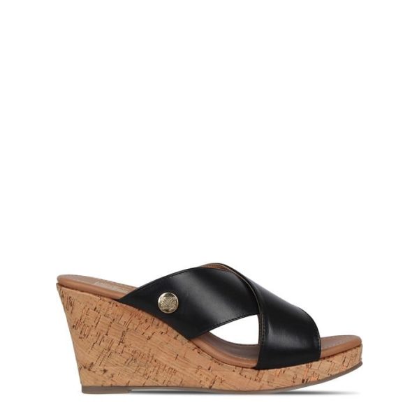 Biba Biba Cork Wedge - Black
