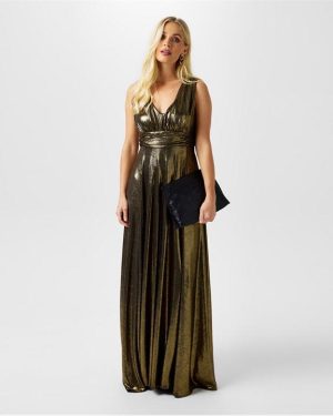 Biba Biba Event Maxi Dress - Gold