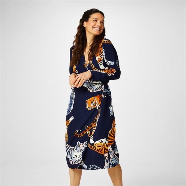 Biba Biba Kimono Wrap Dress - Multi