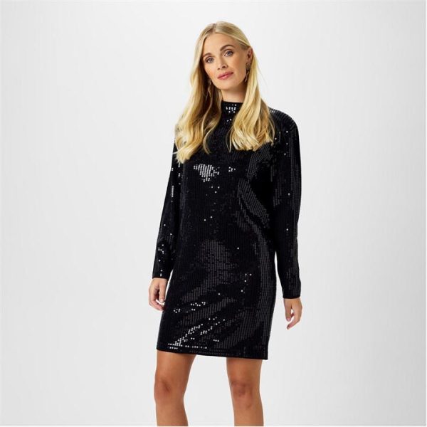Biba Biba Sequin Tunic Dress - Black