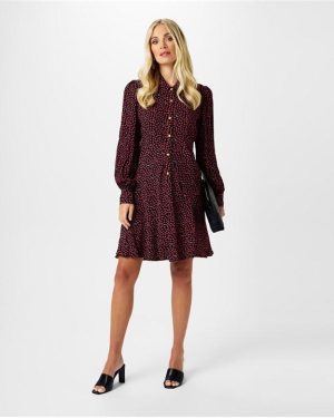 Biba Biba Shirt Collar Dress - Multi