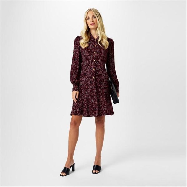 Biba Biba Shirt Collar Dress - Multi
