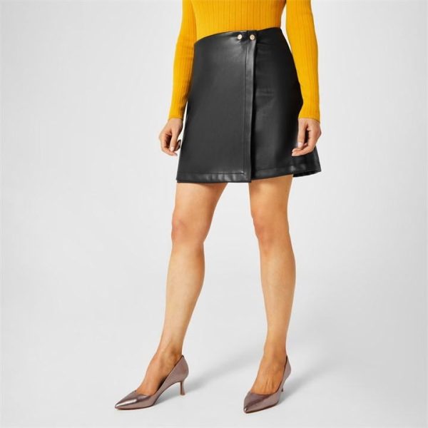 Biba PU Mini Skirt - Black
