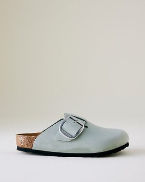 Birkenstock Boston Big Buckle Leather Clogs