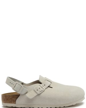 Birkenstock Tokio II Suede Clogs - Off White - 41 (IT41/ UK8)