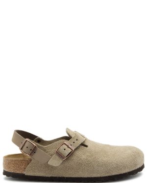 Birkenstock Tokio II Suede Clogs - Taupe - 36 (IT36/ UK3)