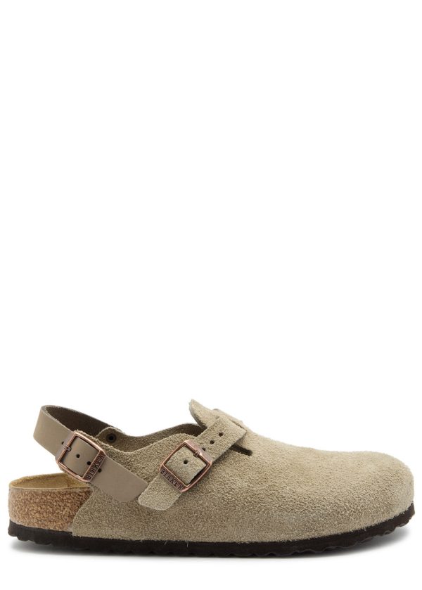 Birkenstock Tokio II Suede Clogs - Taupe - 36 (IT36/ UK3)