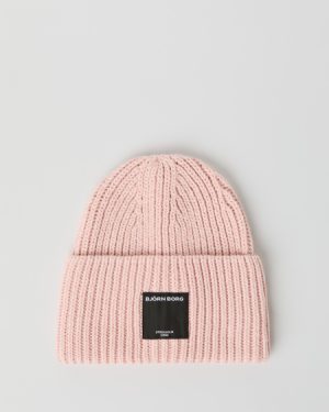 Bjrn Borg Centre Knit Beanie Pink