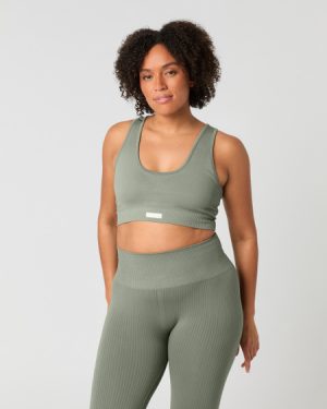 Bjrn Borg Studio Low Seamless Bra Green, LXL