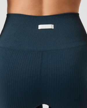 Bjrn Borg Studio Seamless Rib Tights Navy, L