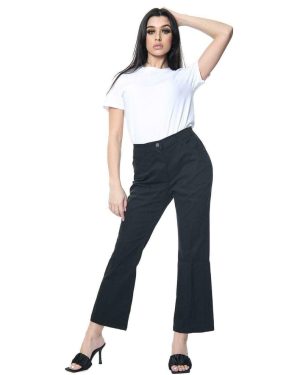 (Black, 10R) Womens Bootcut Denim Jeans Stretch Mid Rise Pants