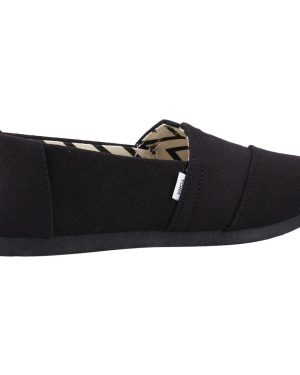 (Black, 4 (Adults')) TOMS Alpargata 100% Cotton Women's Black Espadrilles