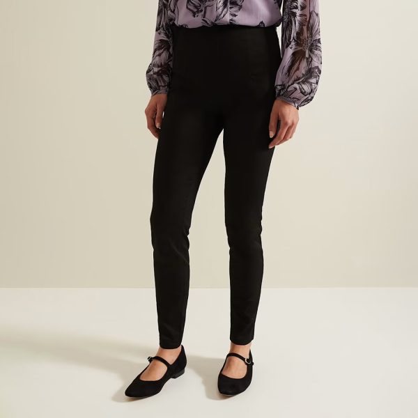 Black Amina Skinny Trousers