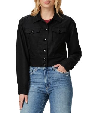 Black Bree Crop Utility Jacket