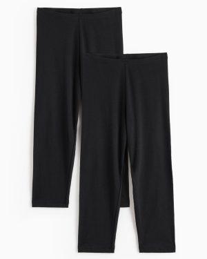 Black Capri Leggings 2 Pack