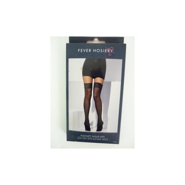 Black Fishnet Stockings With Lace Top - black fishnet lace stockings fancy dress hold ladies sexy ups tops holdups costume new
