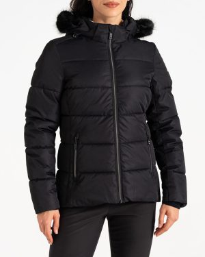 Black Glamourize V Baffled Ski Jacket