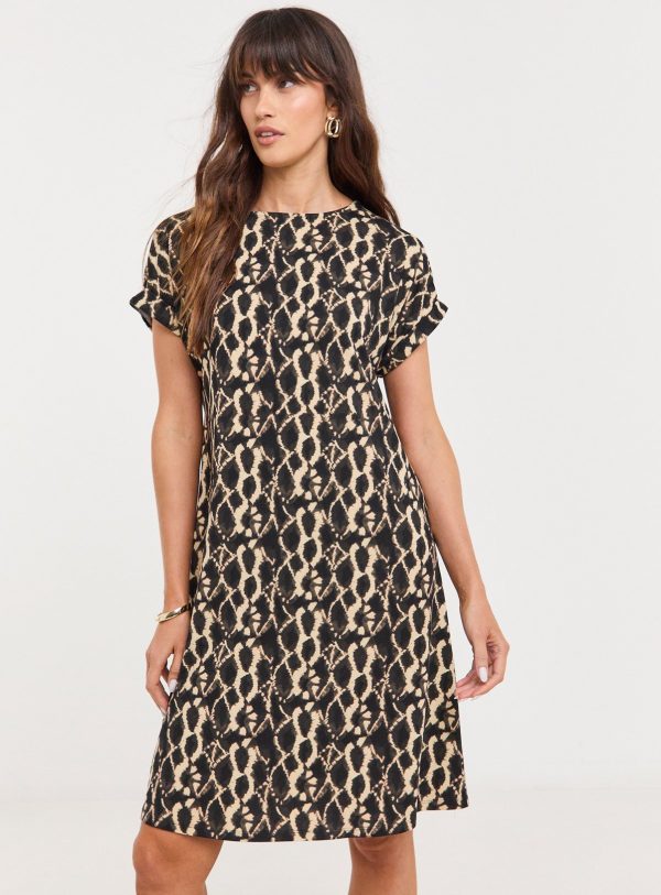 Black JD WILLIAMS Soft Touch Jersey Swing Dress