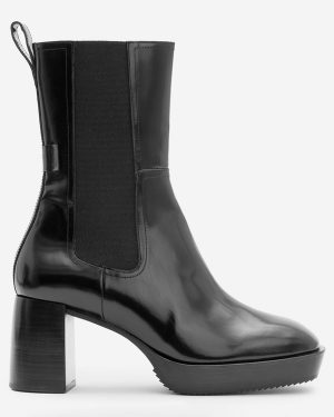 Black Lottie Heeled Boots