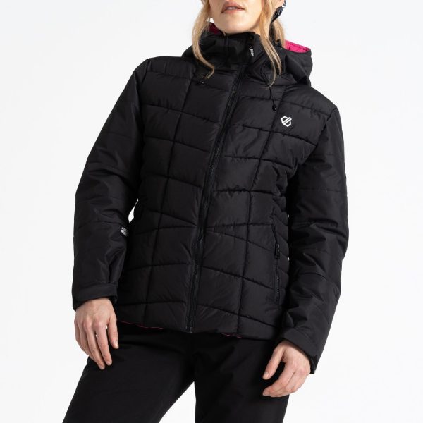 Black Thermal Waterproof Ski Jacket