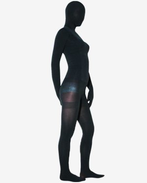 Black Velvet Unisex Zentai Suit Halloween Full Bodysuit Costume Cosplay Halloween