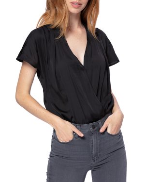 Black Wrap Dijon Bodysuit