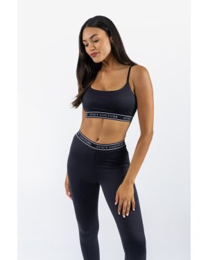 (Black, XS) Juicy Couture Bowie Nylon Women's Black Sports Bra