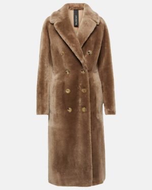 Blancha Double-breasted shearling coat