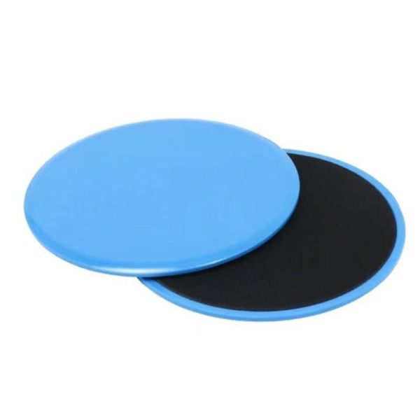 (Blue) 1 Pair Fitness Core Sliders Exercise Gliding Discs Slider Full-Body Workout Accessories Abdominal Training Yoga Sports Equipment